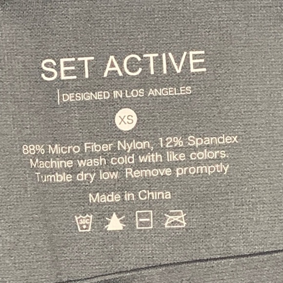 Set Active Sculptflex Seamless Leggings Gray Leggings inseam 21 inch - Picture 6 of 6